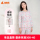 铜牛女士内衣印花秋冬秋衣秋裤 纯棉圆领舒适内衣套装 VN031