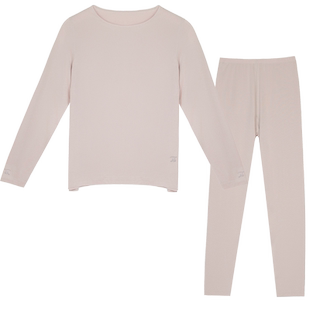 女秋衣秋裤 VN088 秋冬套装 铜牛羊绒轻奢肌底圆领女套