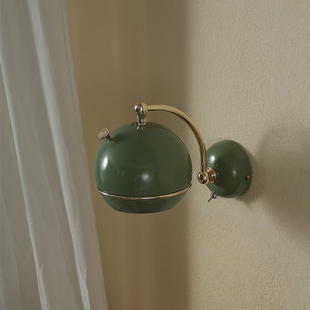 宝照泡泡鱼壁灯 饰墙灯 鼠尾草绿中古vintage客厅卧室走廊玄关装