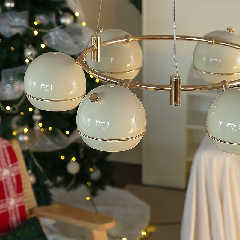 宝照客厅餐厅法式奶油风