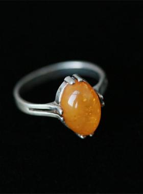 欧洲天然蜜蜡戒指