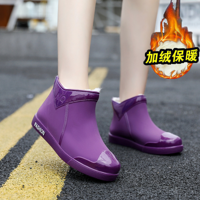 2025新款雨鞋女款冬季加绒加厚