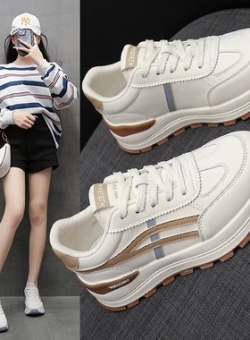 青岛福客来女鞋代工厂运动鞋女春季2026年新款百搭厚底轻便小白鞋