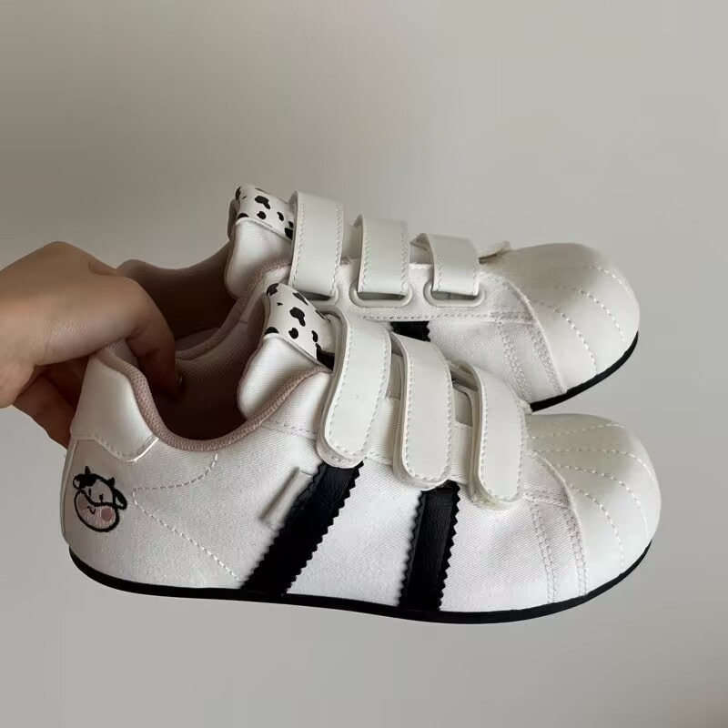 青岛福客来女鞋代工厂魔术贴板鞋女款2026新款秋季大头鞋子百搭学,女鞋,德训鞋,淘宝优惠券,粉丝福利购,淘宝优惠卷