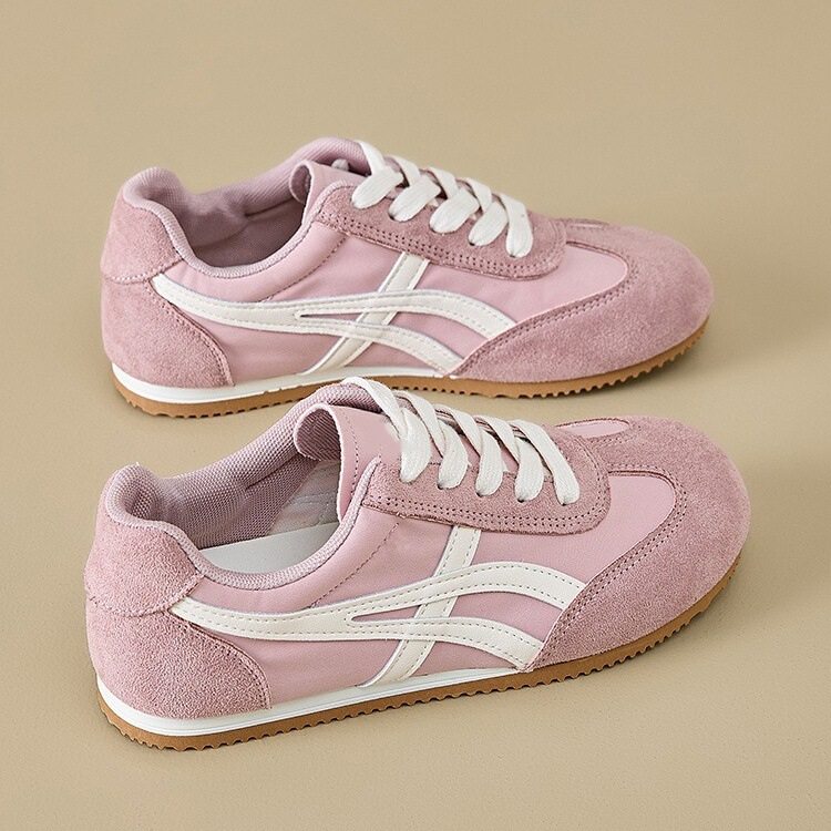 青岛福客来女鞋代工厂韩版德训鞋女小白鞋2026新款春夏季平底百搭,女鞋,休闲板鞋,淘宝优惠券,粉丝福利购,淘宝优惠卷