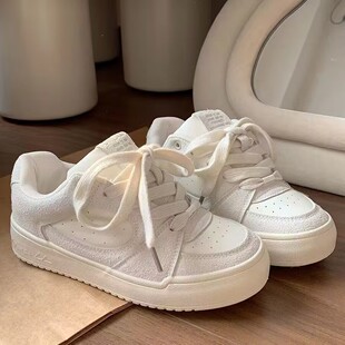 早春小白鞋 青岛福客来女鞋 百搭厚底小 爆款 2026新款 代工厂板鞋 女款