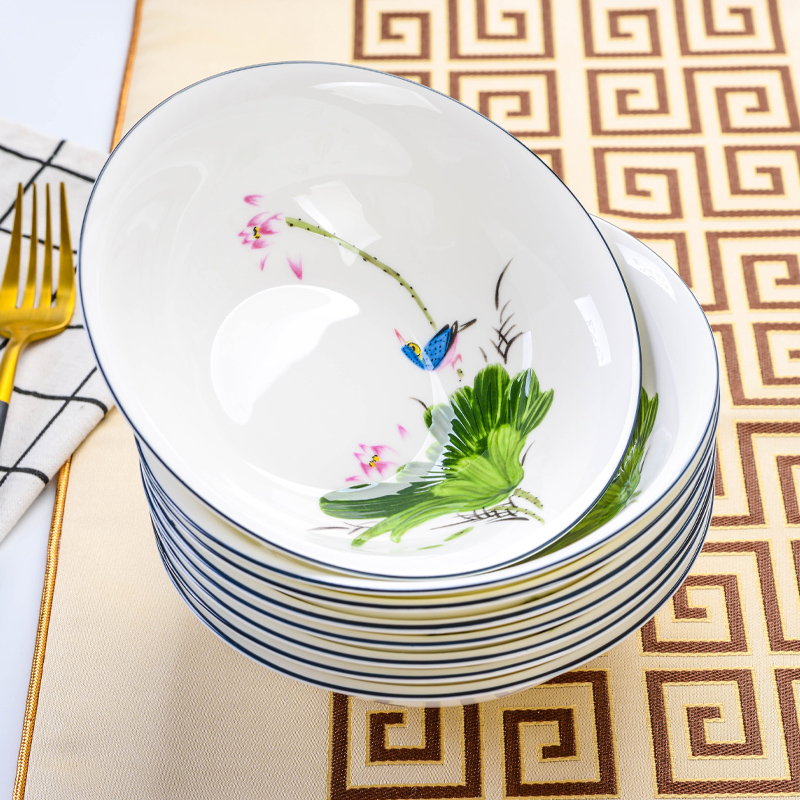 唐山骨瓷6英寸斗碗家用