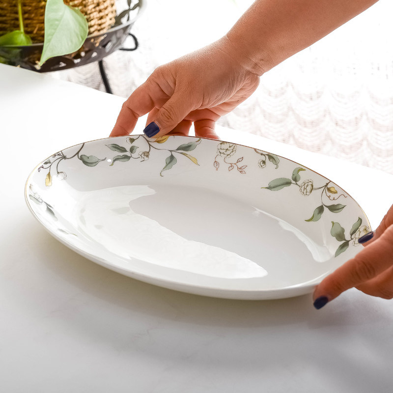 鱼盘骨瓷家用月光日式香榭丽舍