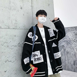 XZ213-19MY01-P88控108针织开衫毛衣大码贴布宽松男士,男装针织衫/毛衣,星座213,四季星座 XZ213-19MY01-P88控108针织开衫毛衣大码贴布宽松男士,男装针织衫/毛衣,星座213,四季星座