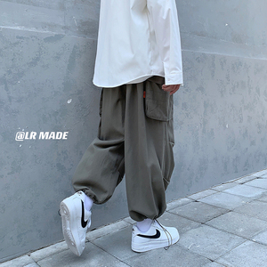 主推工装裤大码夏秋衔接款工装束脚抽绳 XZ213-K72-P40控55，男装工装外套，星座213