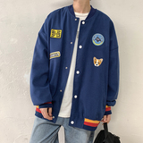 2021春季情侣外套男夹克绣花个性动物XZ213-19JK11-P105，男装夹克，星座213