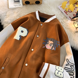 JK02-P88控108港风大码龙凤尼发泡印花棒球服，女装职业装，星座213