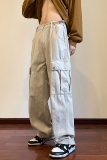 XZ213-DK20-P60控78工装大码织带多口袋工装裤，男装工装外套，星座213