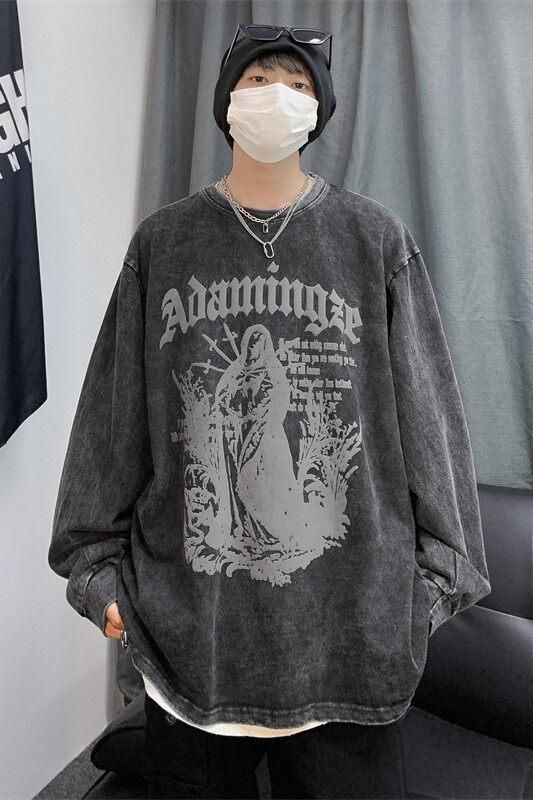 XZ213-JK06-P65控78做旧发泡工艺320克重磅纯棉卫衣主推差价足！,男装卫衣,星座213