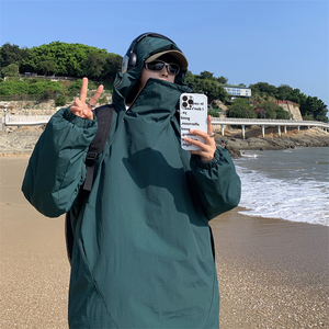 XZ213-MY37-P128控148 港风大码防风防水加厚设计感冲锋连帽棉衣图片