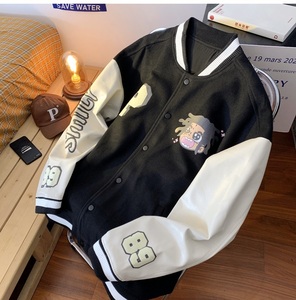 JK02-P88控108港风大码龙凤尼发泡印花棒球服,女装职业装,星座213