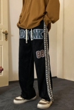 XZ213-DK40-P55控68港风大码织带重磅麂皮绒休闲裤，男装休闲裤，星座213