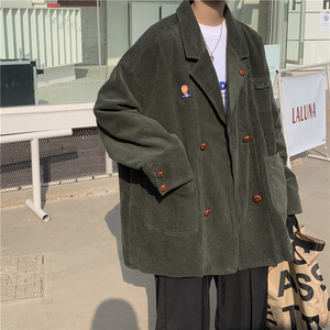 XZ213-19XZ07-P108控128大码纯色西服休闲宽松图片