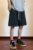 XZ213-DK12-P45控58港风做旧水洗短裤大码，男装牛仔裤，星座213