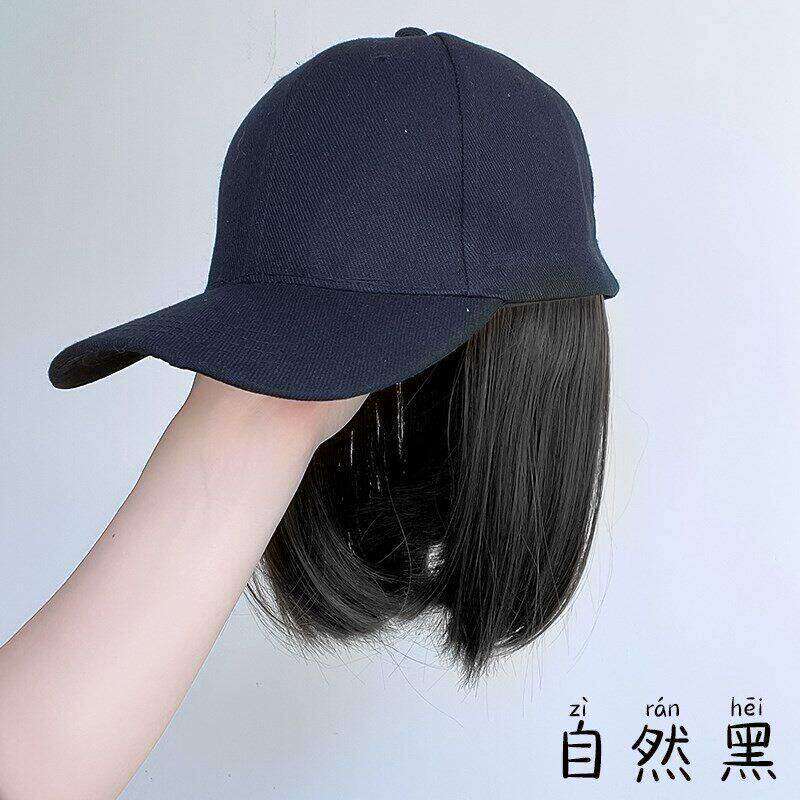 化疗后女士光头帽假发帽一体光头帽化疗帽子透气女士帽假发时尚帽