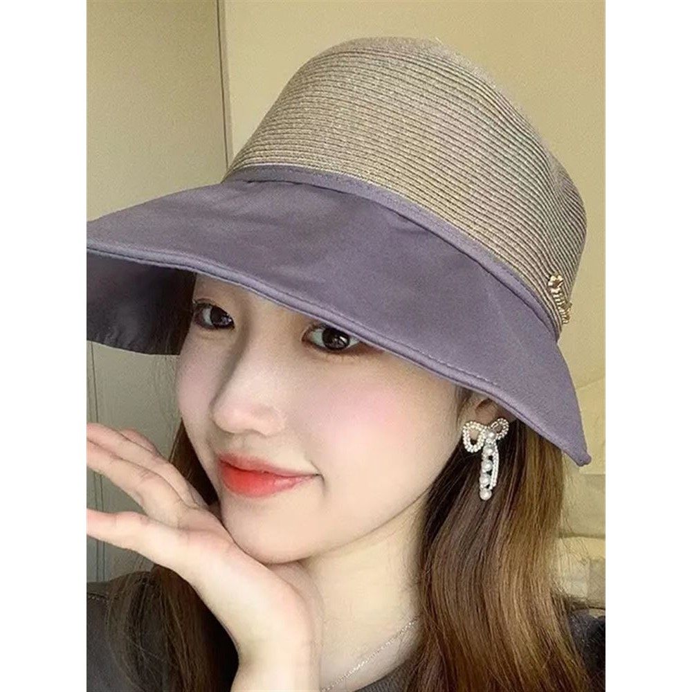 加宽防晒鸭舌帽夏时尚凉帽遮脸大帽檐太阳帽遮阳帽帽子女2024新款