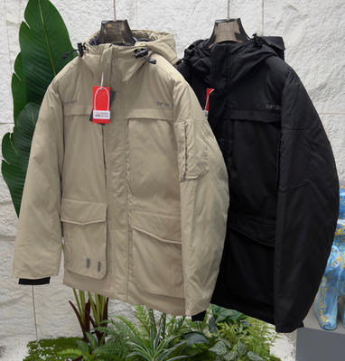 90白鹅绒户外运动专业带帽羽绒服特厚蓬松防风防水滑雪服男女工装