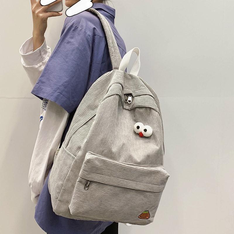 ins风书包女学生韩版初中高中双肩包