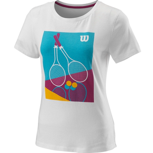 wilson威尔胜女子网球服2025专业训练短袖舒适透气休闲运动T恤