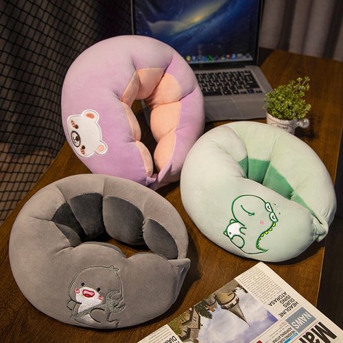 卡通u型枕头形护颈枕开车旅行脖子颈椎靠枕飞机睡觉坐车用高铁