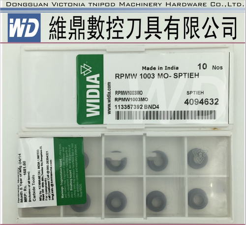 德国WIDIA威迪亚数控车刀片RPMT1003R5  RPMT1204R6 MO -SPTIEH