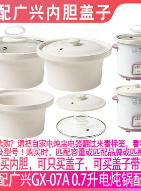 广兴GX-07A小电炖锅宝宝婴幼儿辅食BB煲粥锅陶瓷煮粥锅内胆盖子