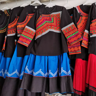 大凉山彝族男孩衣服套装小学生民族服装彝族小孩男演出衣服儿童节