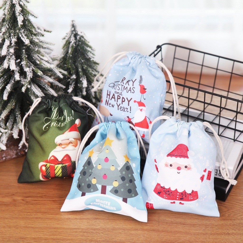 christmas candy bag old man gift bag apple bag圣诞糖果袋
