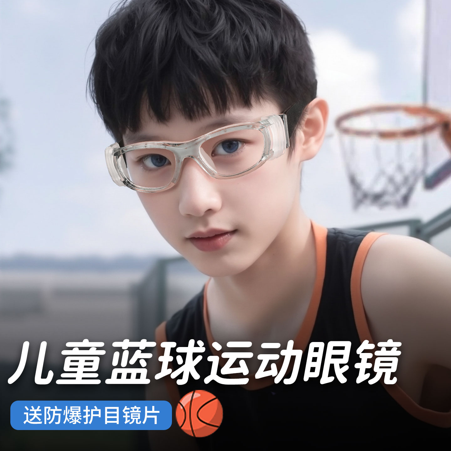 儿童篮球运动眼镜近视可配度数