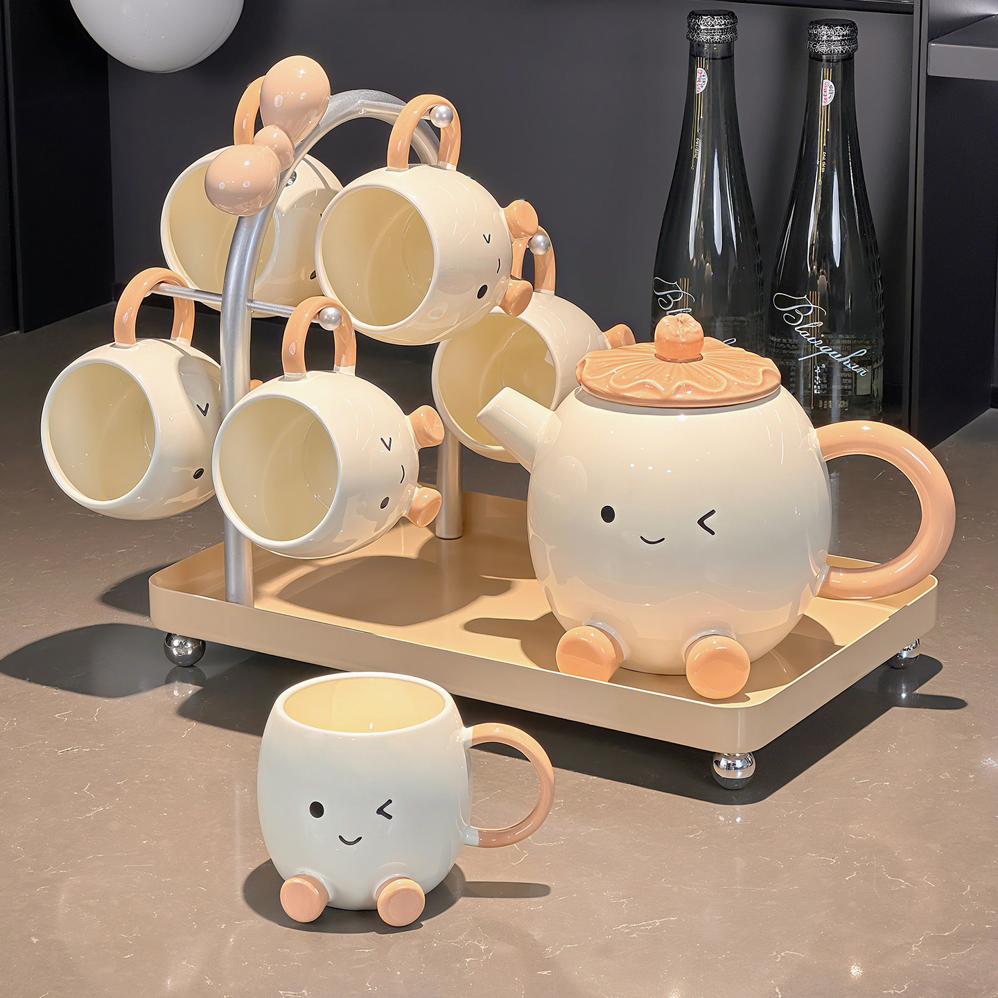 颂家乐高颜值水壶茶杯套装