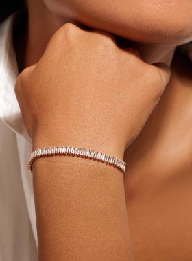 【芝麻芒果】美单Ettika小方钻镀18k手链