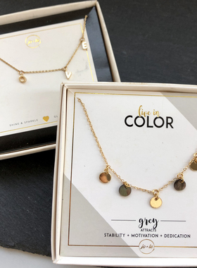 【芝麻芒果】美单两款入纤细盒装项链