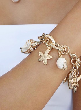 美单Ettika贝壳小夸张手链