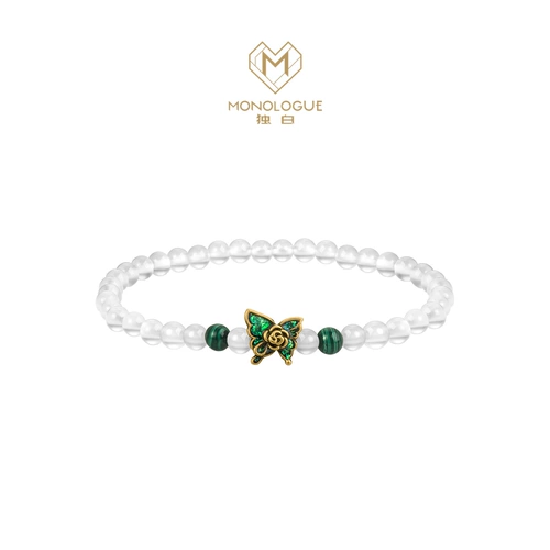 周大福 Монолог на 30 градусов северная широта бабочка ретро золотой браслет MR1756 подарок