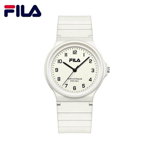 斐乐FILA手表女百搭女表防水石英表初高中学生手表时尚硅胶女表