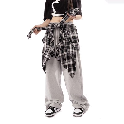 灰色ukeeu长裤宽松美式街头嘻哈