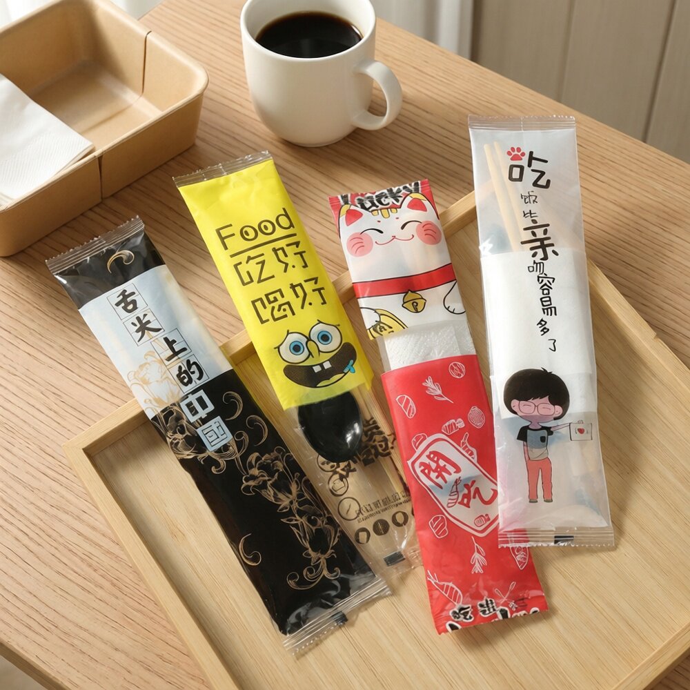 独立包装一次性筷子四件套外卖
