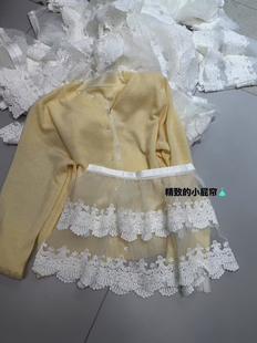 白色花边半身裙潮 叠穿搭配裙帘时尚 蕾丝屁帘女秋冬2025春季 新品