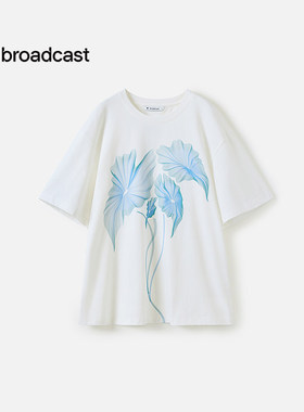 播印花阔感圆领T恤DDS2YD5925