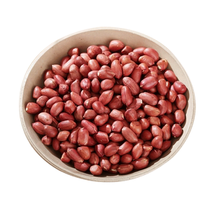 果小妞 红皮花生米 新货四粒红花生米小粒花生仁生花生米500g