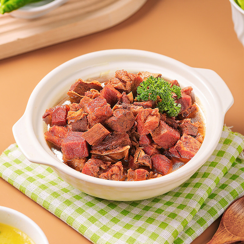 【拍3袋】谷言牛套皮420g正定特产15分钟尊享一餐好牛肉预制菜