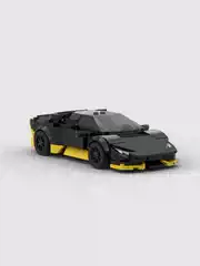 Moc Building Blocks Creative Racing Car Speed Lamborghini Huracan Sports Car Male Eight-Wheel Vehicle