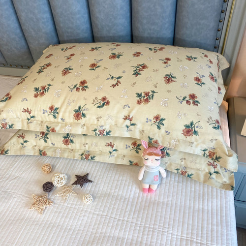 全棉纯棉枕头套一对装小碎花枕套