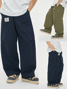 裤 RS家男童休闲裤 山系风潮范工装 新儿童洋气宽松直筒长裤 秋季