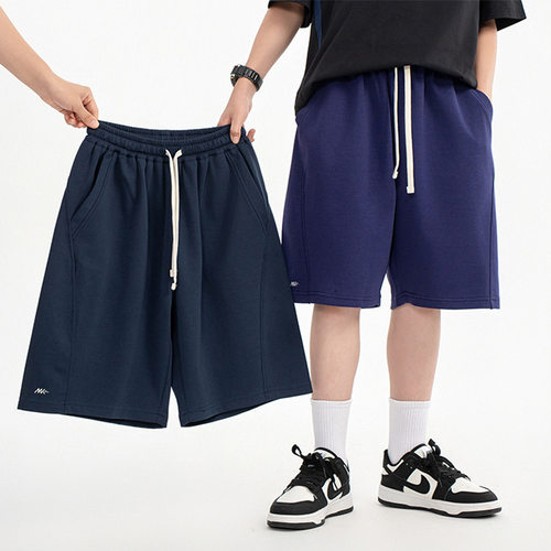 RS家男童短裤夏季青少年2026大童初中生宽松棉感运动休闲五分中裤